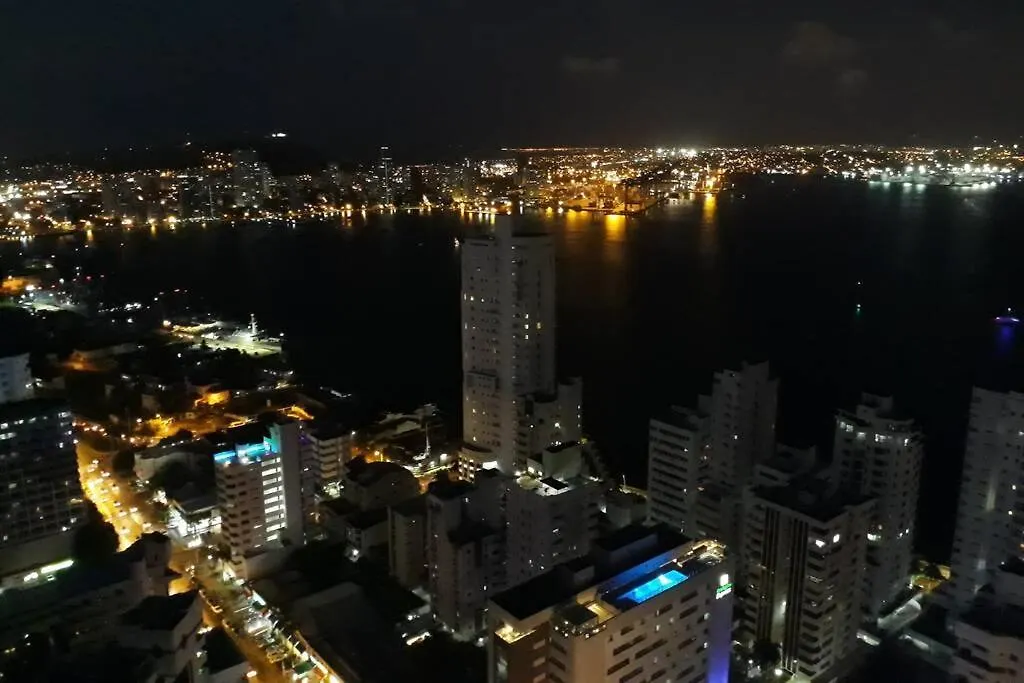 Piso 41 Boca Grande Hermosa Vista Al Mar, Bahia Y Ciudad Amurallada Limpieza Y Registro Gratis Para Estadias Superiores A Dos Noches Cartagena