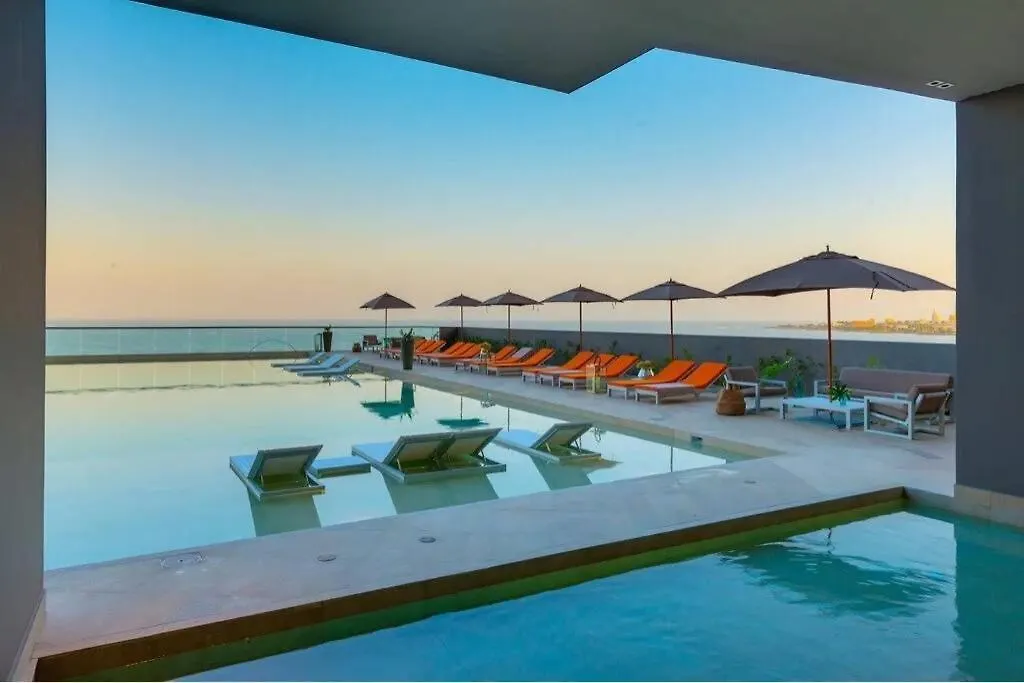 Piso 41 Boca Grande Hermosa Vista Al Mar, Bahia Y Ciudad Amurallada Limpieza Y Registro Gratis Para Estadias Superiores A Dos Noches